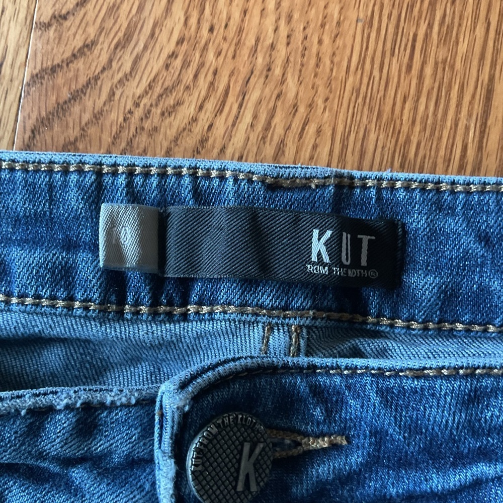 Kut from the Kloth Women's Blue Boyfriend Jeans. High size - Picture 4 of 6